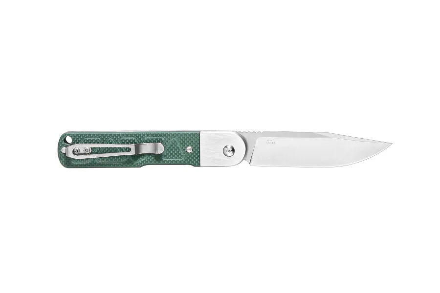 Ganzo G767-GB Button Lock Folding Knife (Green G10 Handle)