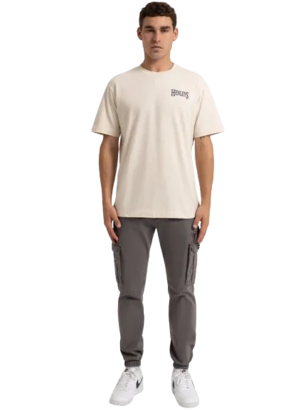 HENLEYS PANORAMIC T-SHIRT - CREAM