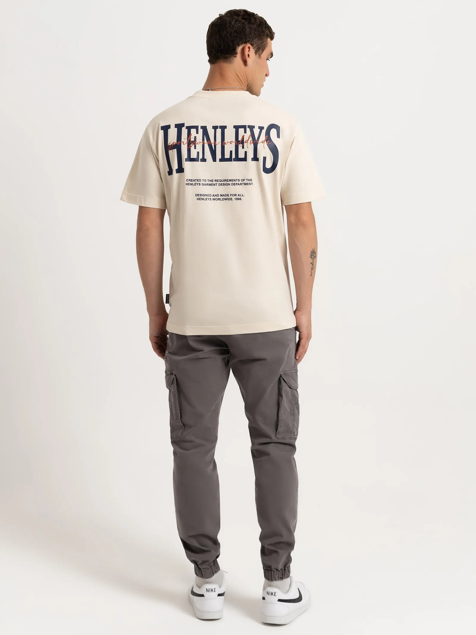 HENLEYS PANORAMIC T-SHIRT - CREAM