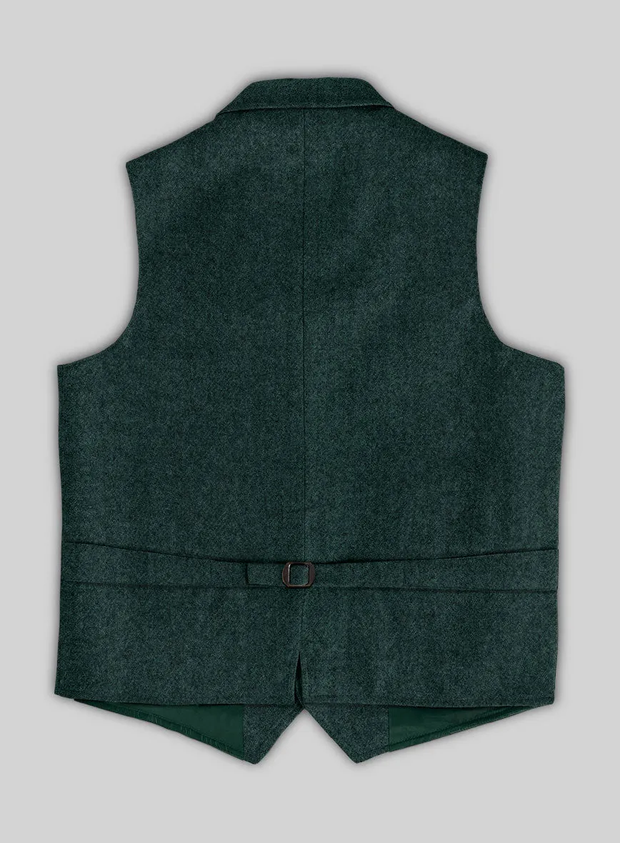 Highlander Melange Green Tweed Hunting Vest