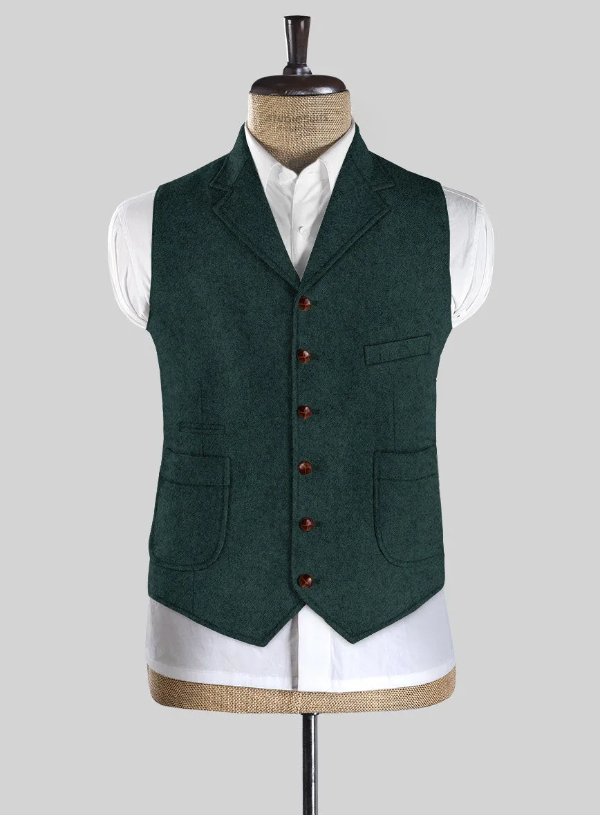 Highlander Melange Green Tweed Hunting Vest