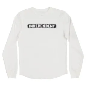 Independent Bar Logo L/S Thermal Top Off White