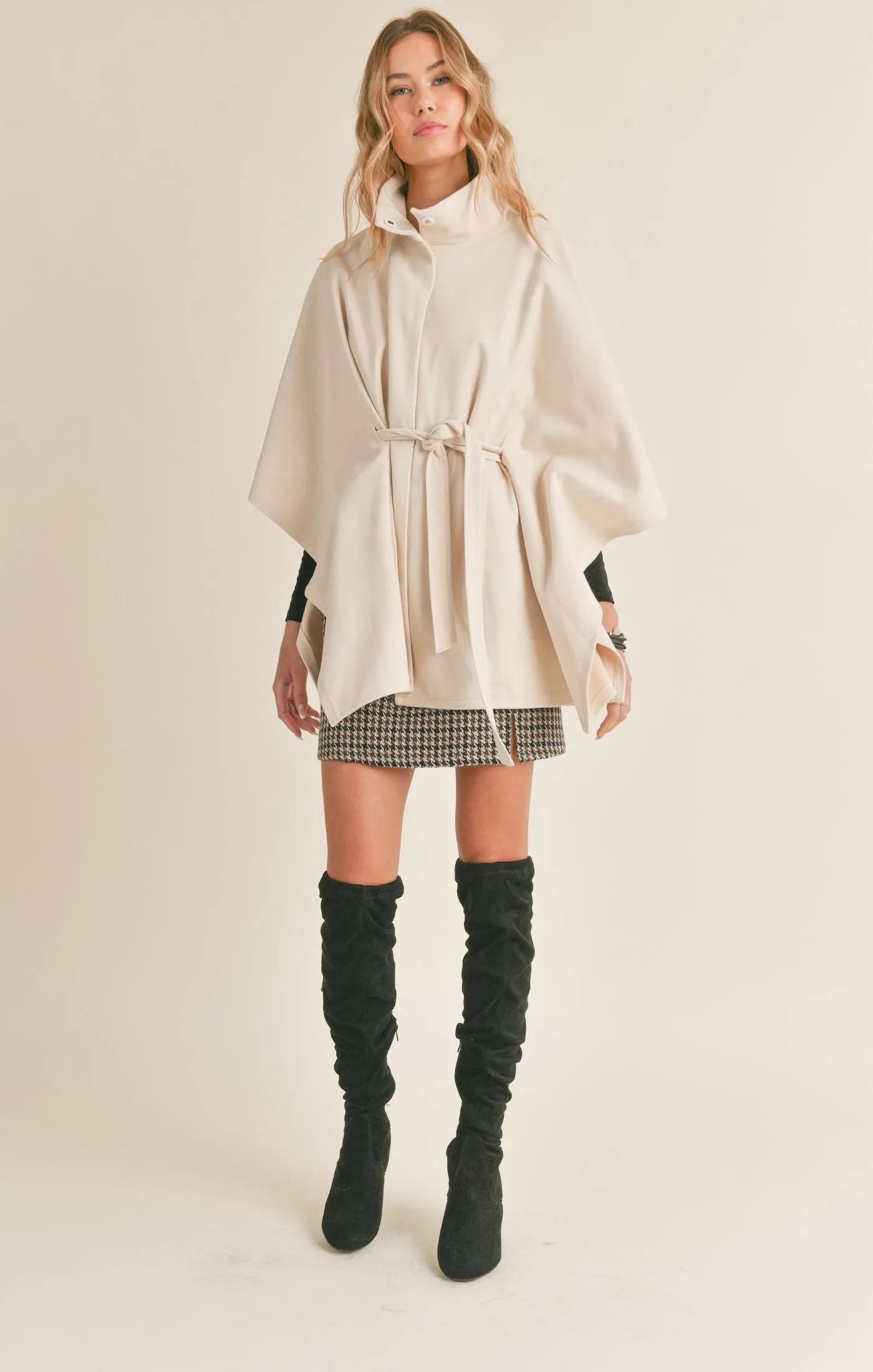 Ivory Nora Cape Poncho