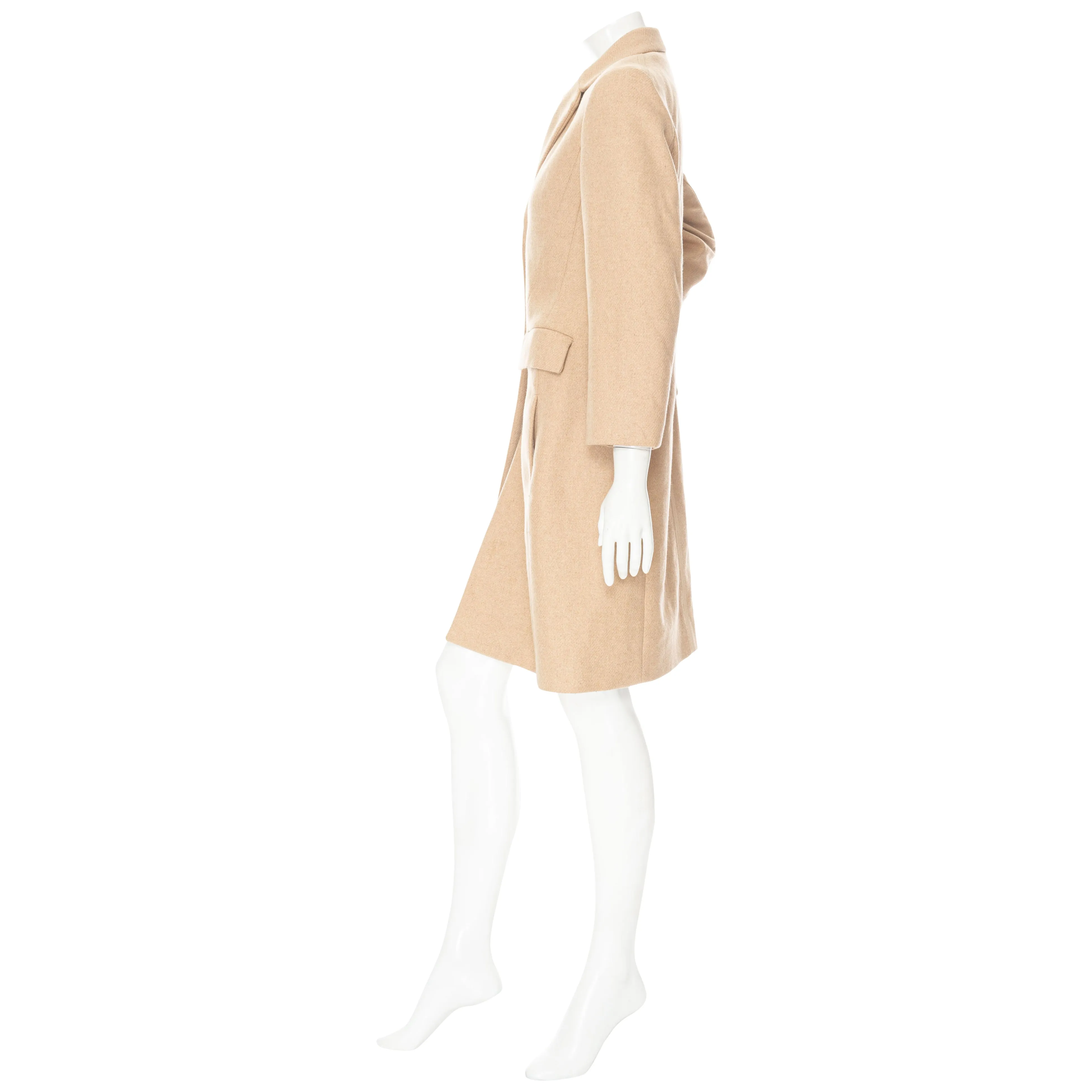 Jackson Beige Wool Single-Breasted Coat