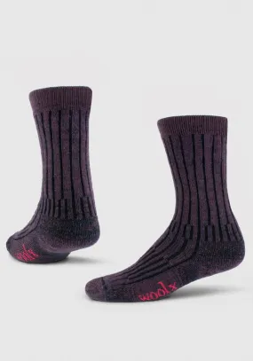 Joey Crew Socks - Warm Violet