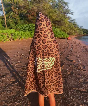 KEIKI PONCHO BROWN ISLANDS TOWEL