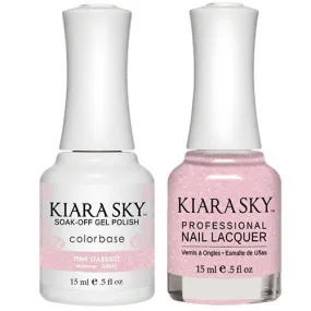 Kiara Sky All-in-One Gel   Polish Duo - 5041 Pink Stardust