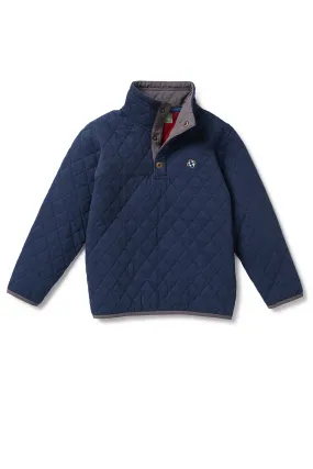 Kids Cross Rip Quilted Sweatshirt Nantucket Navy