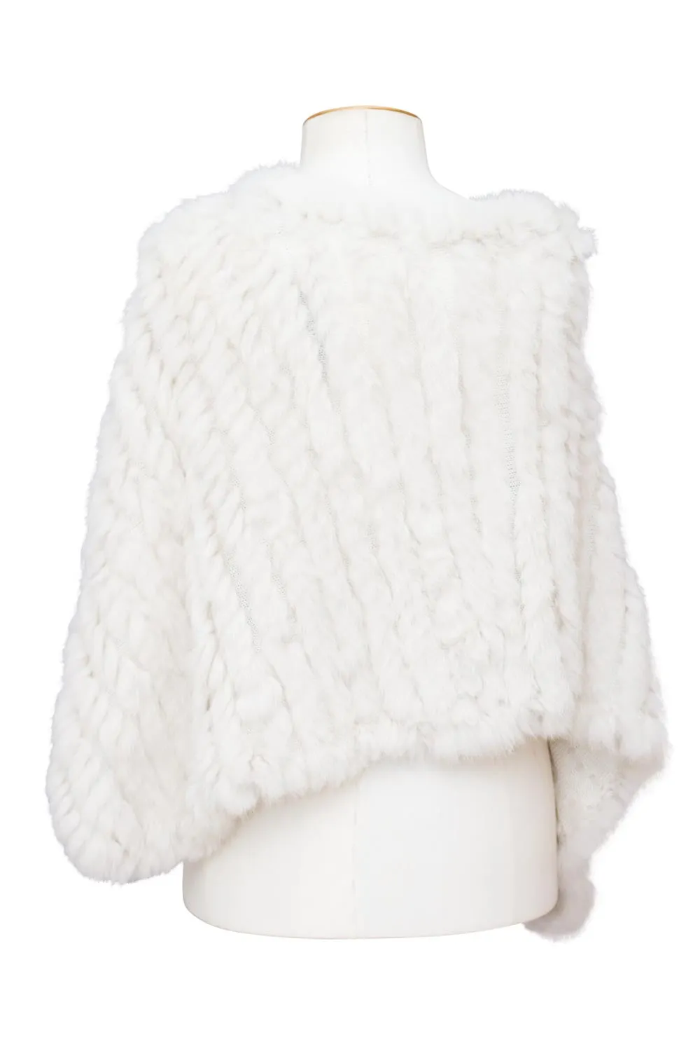 Kinsley - 1001 Rabbit Fur Poncho