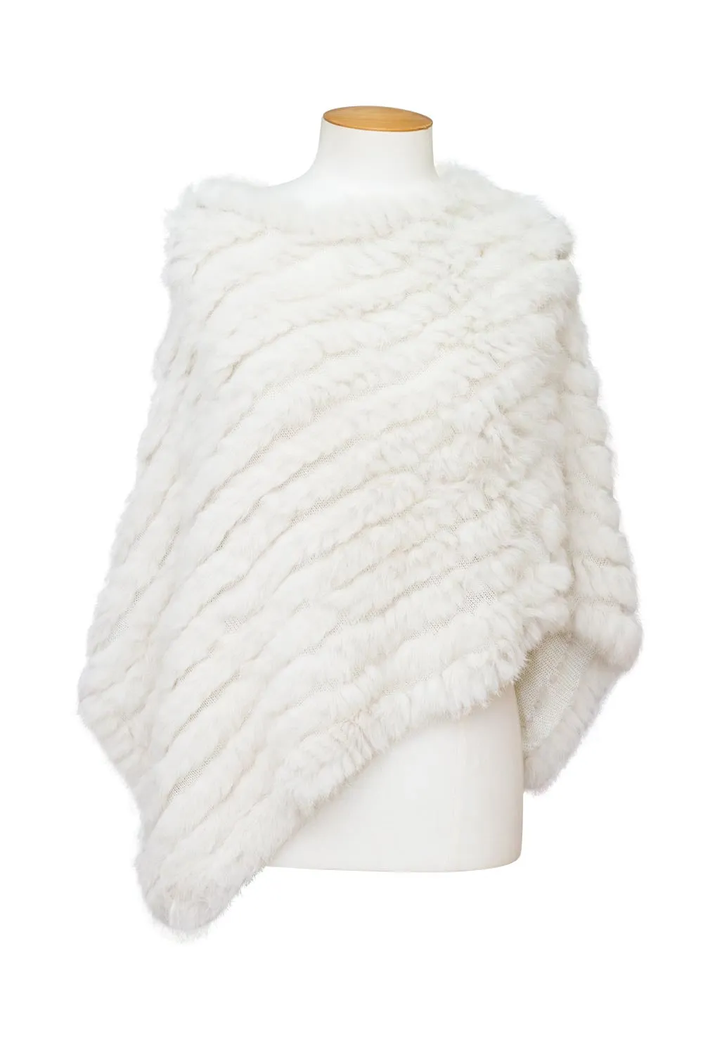 Kinsley - 1001 Rabbit Fur Poncho