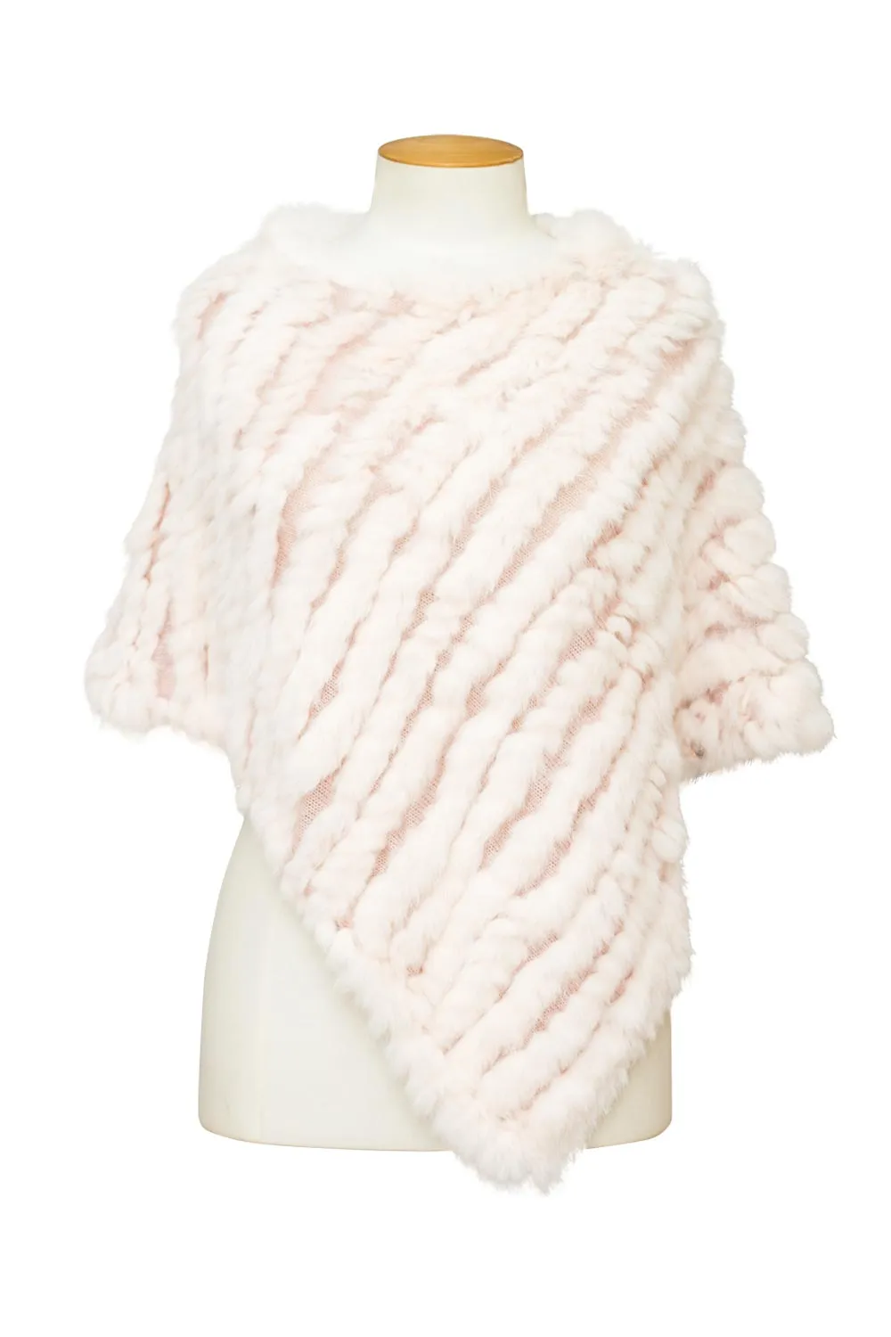 Kinsley - 1001 Rabbit Fur Poncho