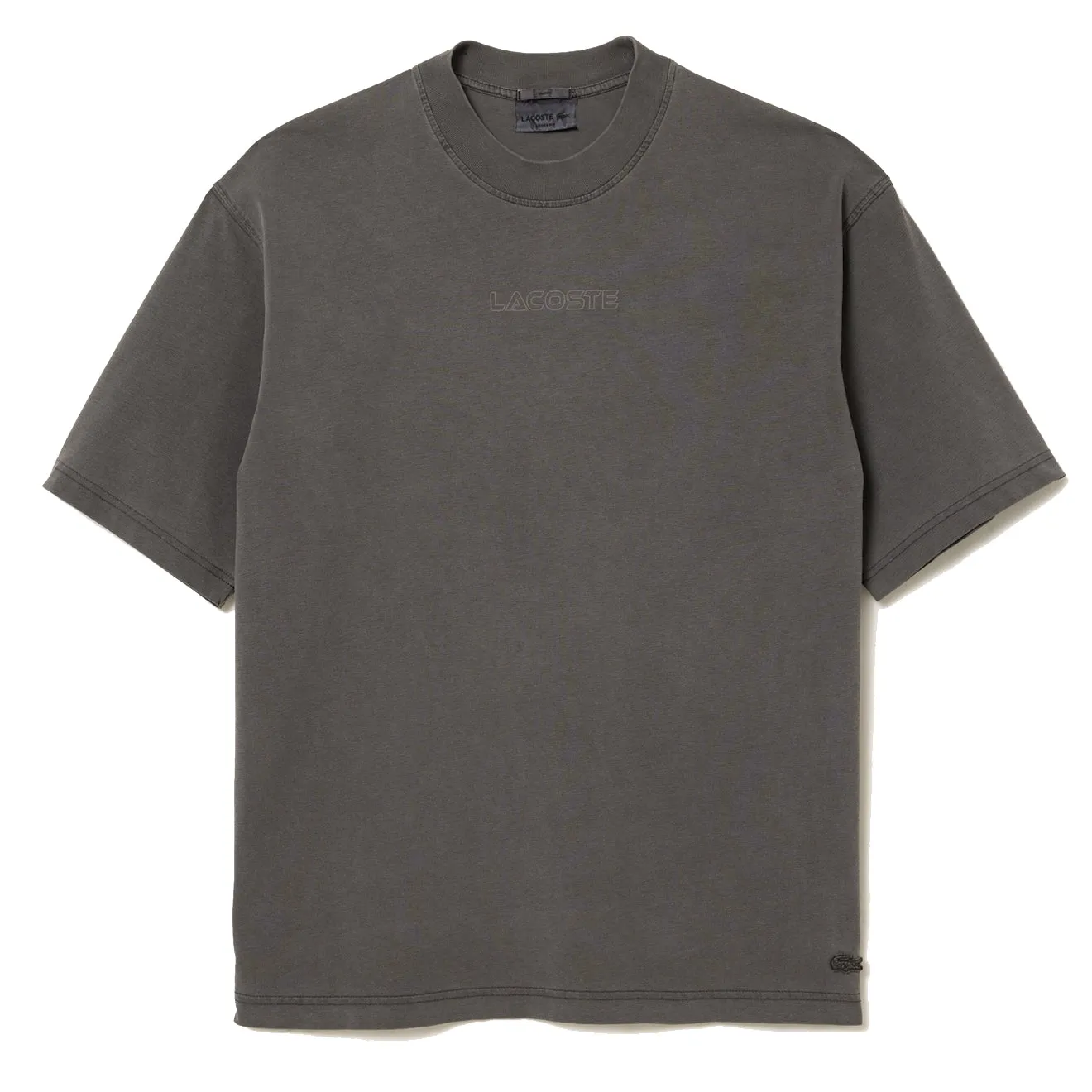 Lacoste S/S Loose Fit Cotton Jersey T-Shirt Grey