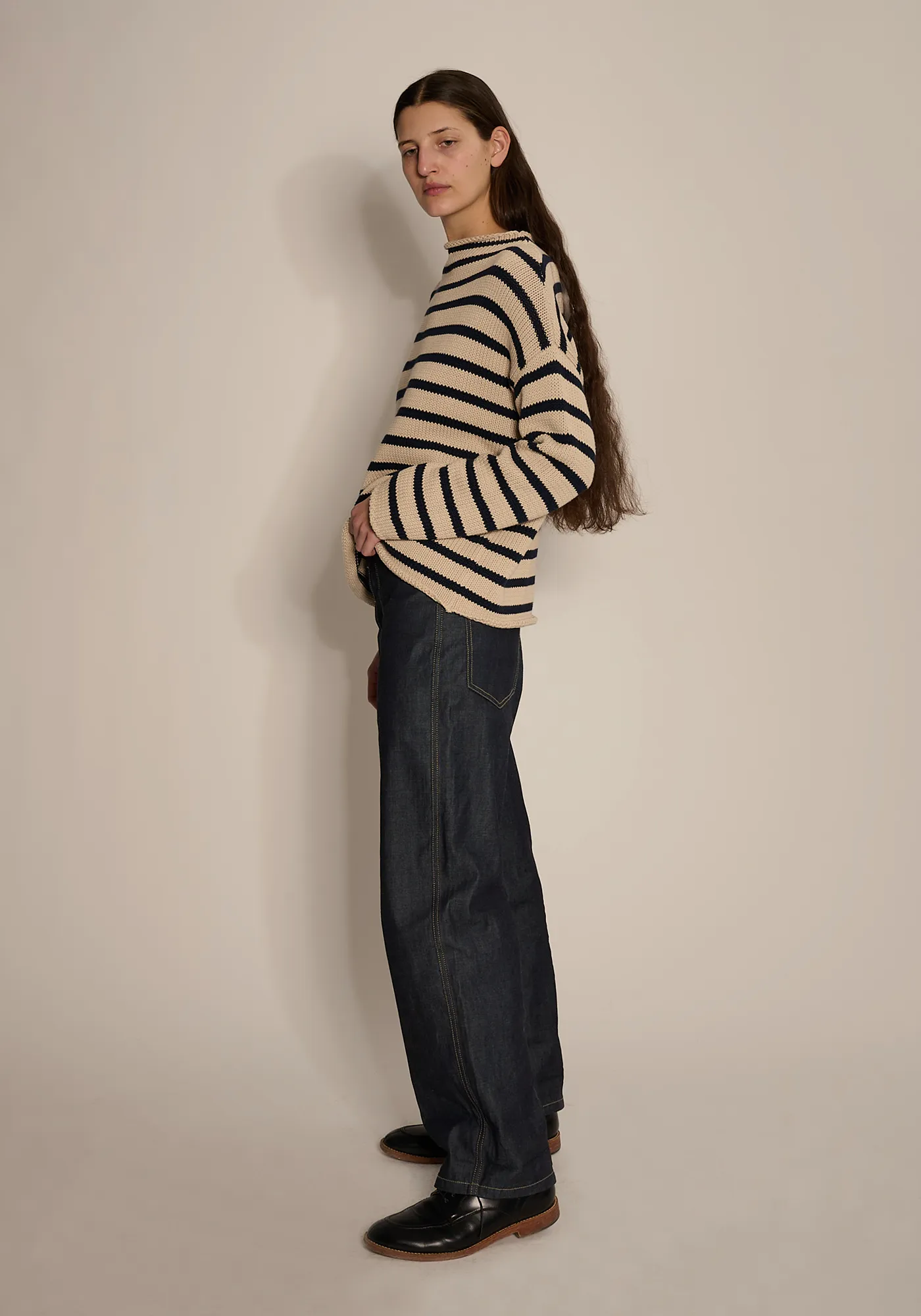 Lamis Stripe Cotton Sweater