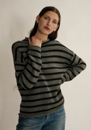 Lamis Stripe Cotton Sweater