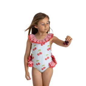 Meia Pata Girls Cherries Cosume Swimming Costume