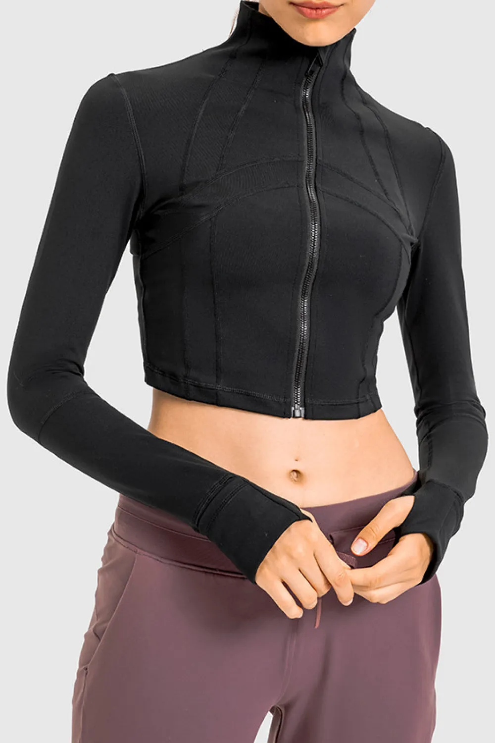 Millennia Zip Front Cropped Sports Jacket