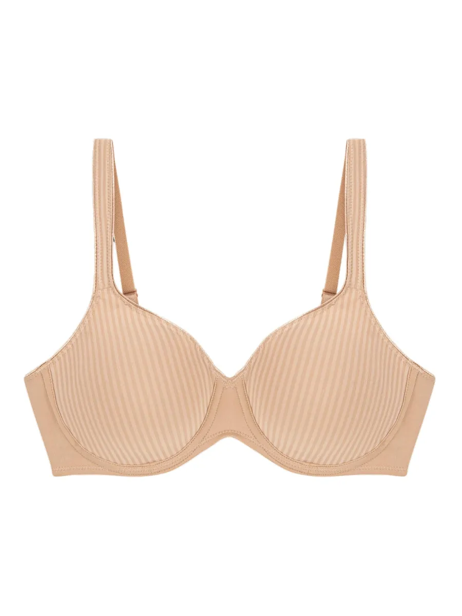 Modern Soft Cotton Moulded Bra - Neutral Beige