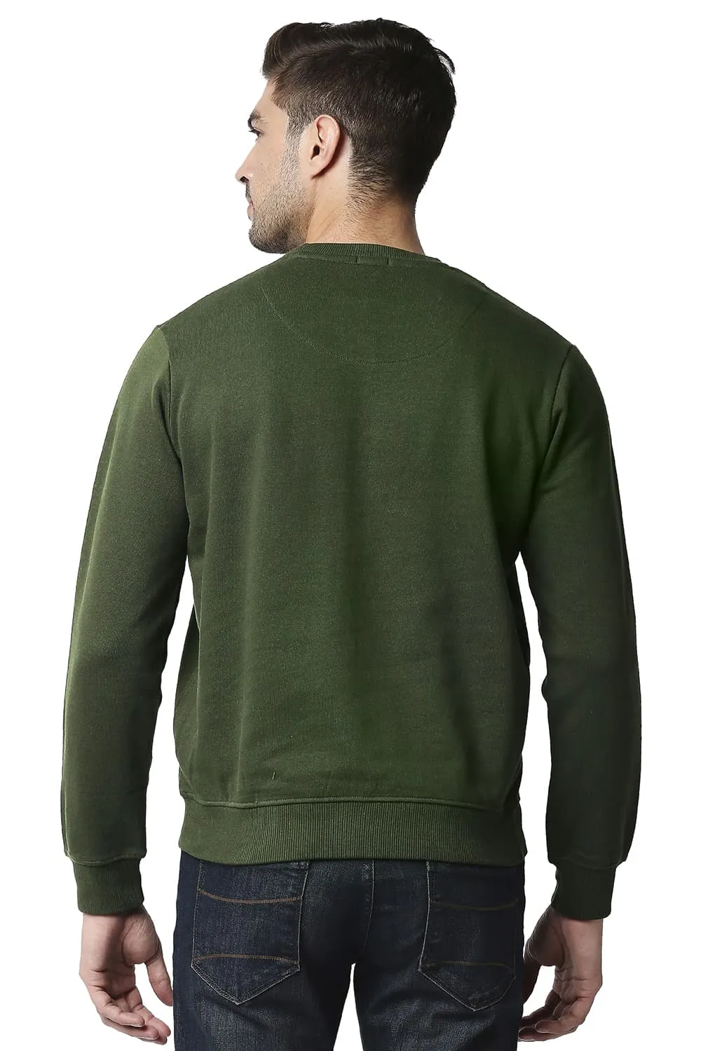 Muscle Fit Brushed Fleece Pullover Sweater