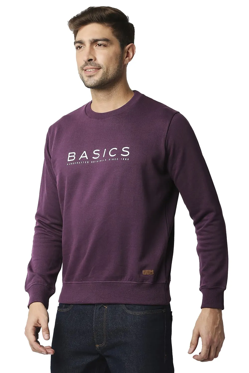 Muscle Fit Brushed Fleece Pullover Sweater