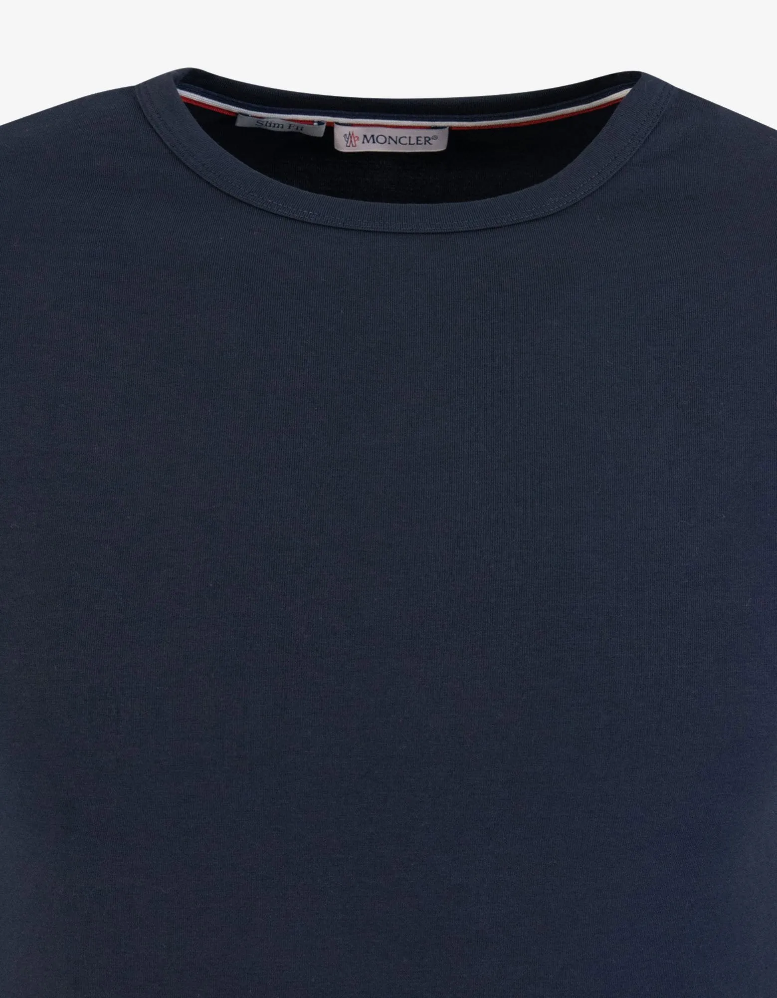 Navy Blue Stretch-Cotton Slim Fit T-Shirt