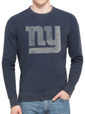 New York Giants 47 Brand Blue End-Grain Crew Thermal Long Sleeve T-Shirt