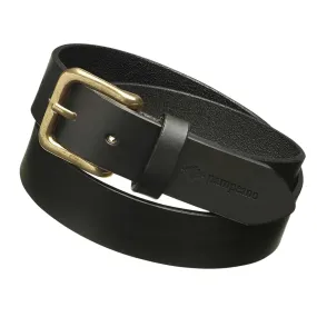 Nieto Plain Black Belt by Pampeano