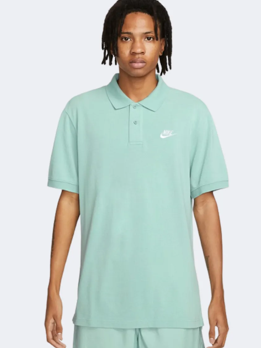 Nike Club Pq Matchup Men Lifestyle Polo Short Sleeve Mineral/White