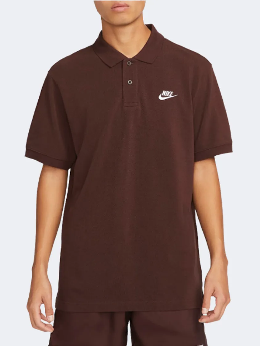 Nike Sportswear Men Lifestyle Polo Short Sleeve Brown