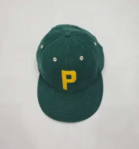 Nwt Polo Ralph Lauren Green 'P' Leather Adjustable Strap Back