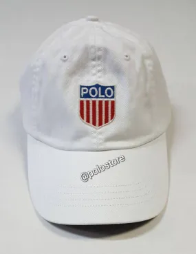 Nwt Polo Ralph Lauren White Kswiss Adjustable Strap Back Hat