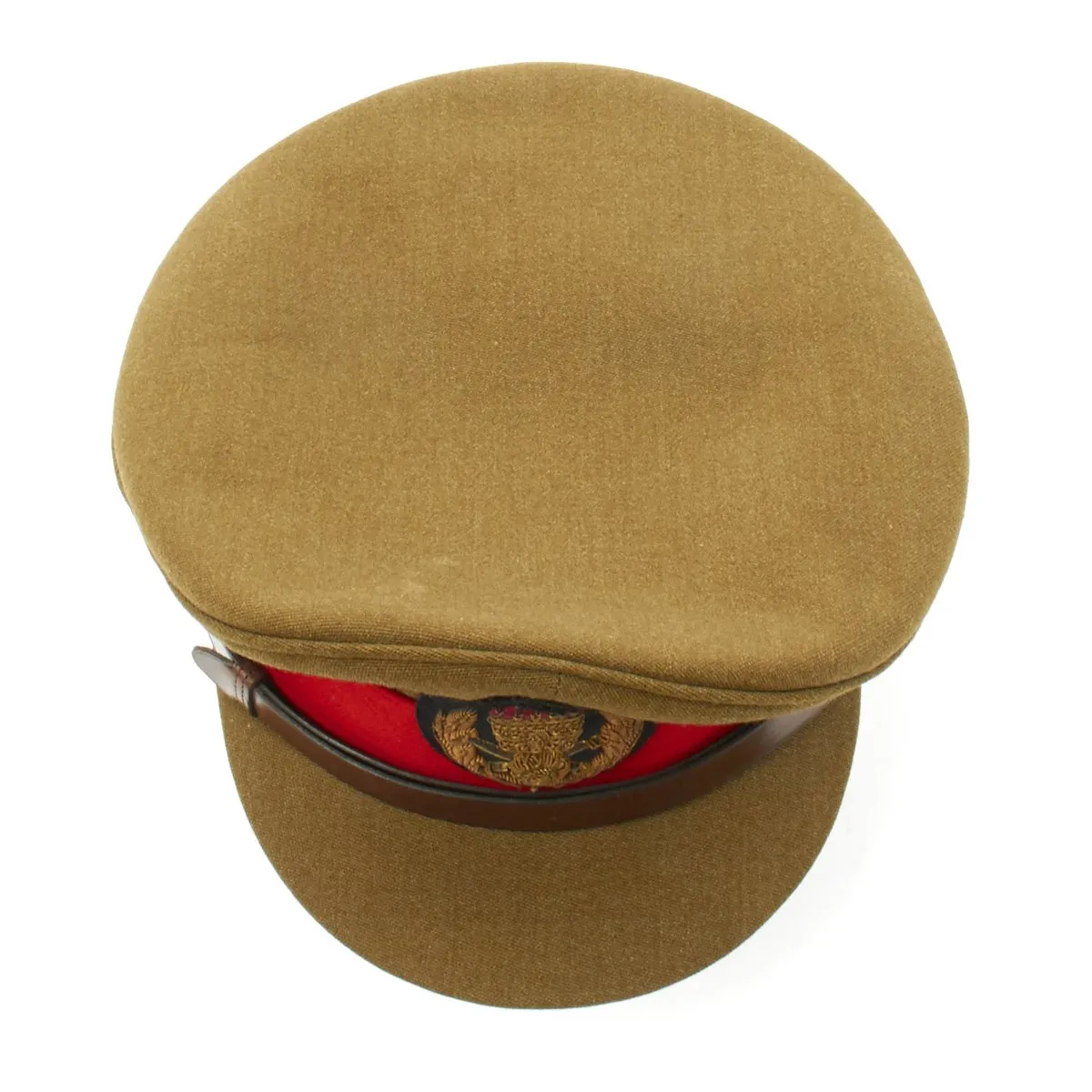 Original British-Made WWII Style Ethiopian General's Dress Visor Cap by Herbert Johnson of London - c.1953-74