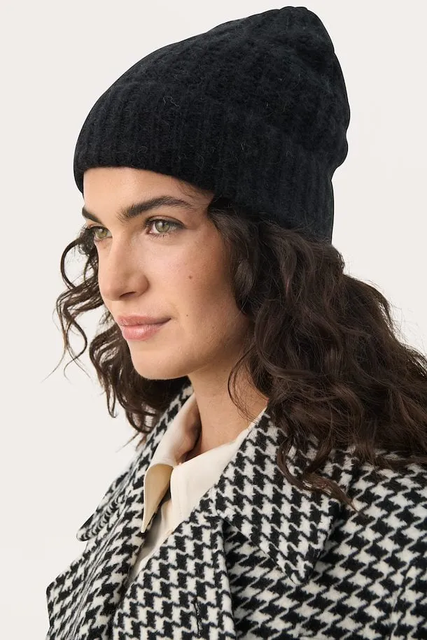 PART TWO MICHA KNITTED HAT BLACK