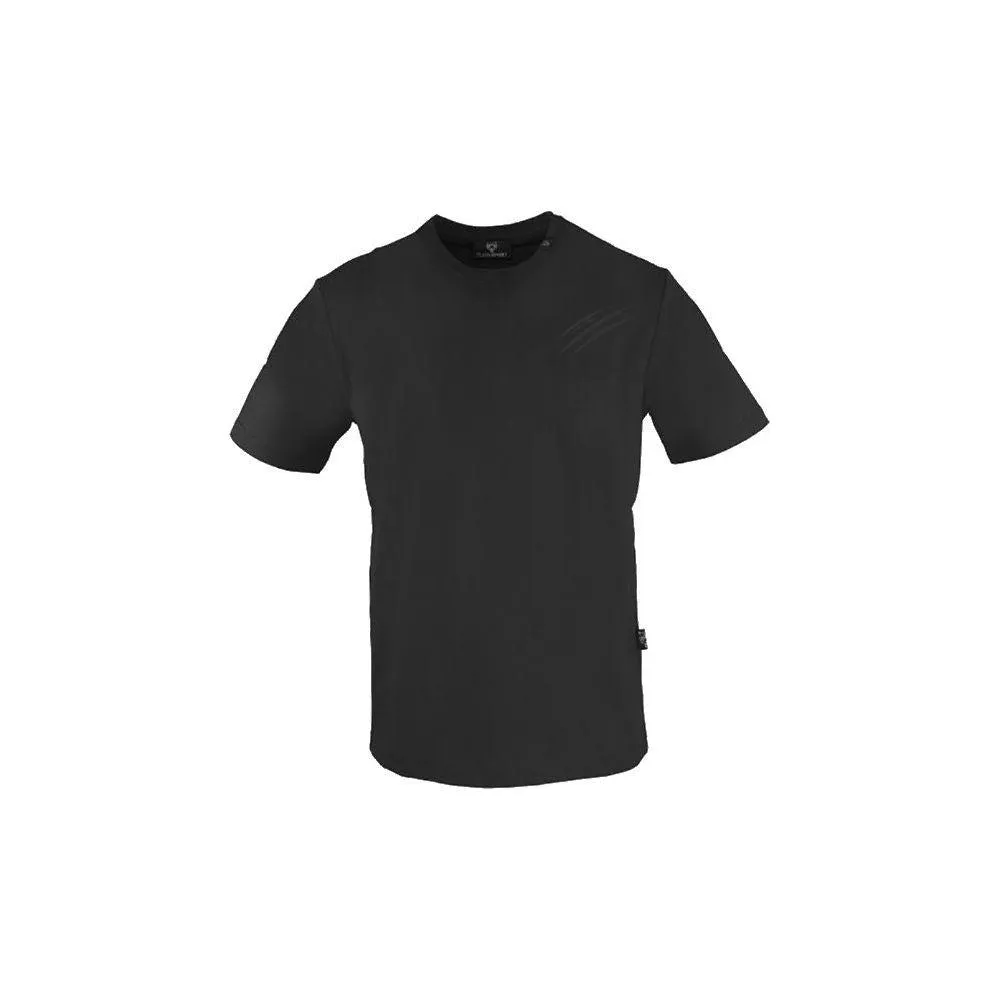 Plein Sport Sleek Cotton Tee with Signature Scratch Logo