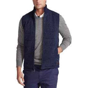 Polo Golf Ralph Lauren Gentsy Merino Vest - French Navy Micro Houndstooth