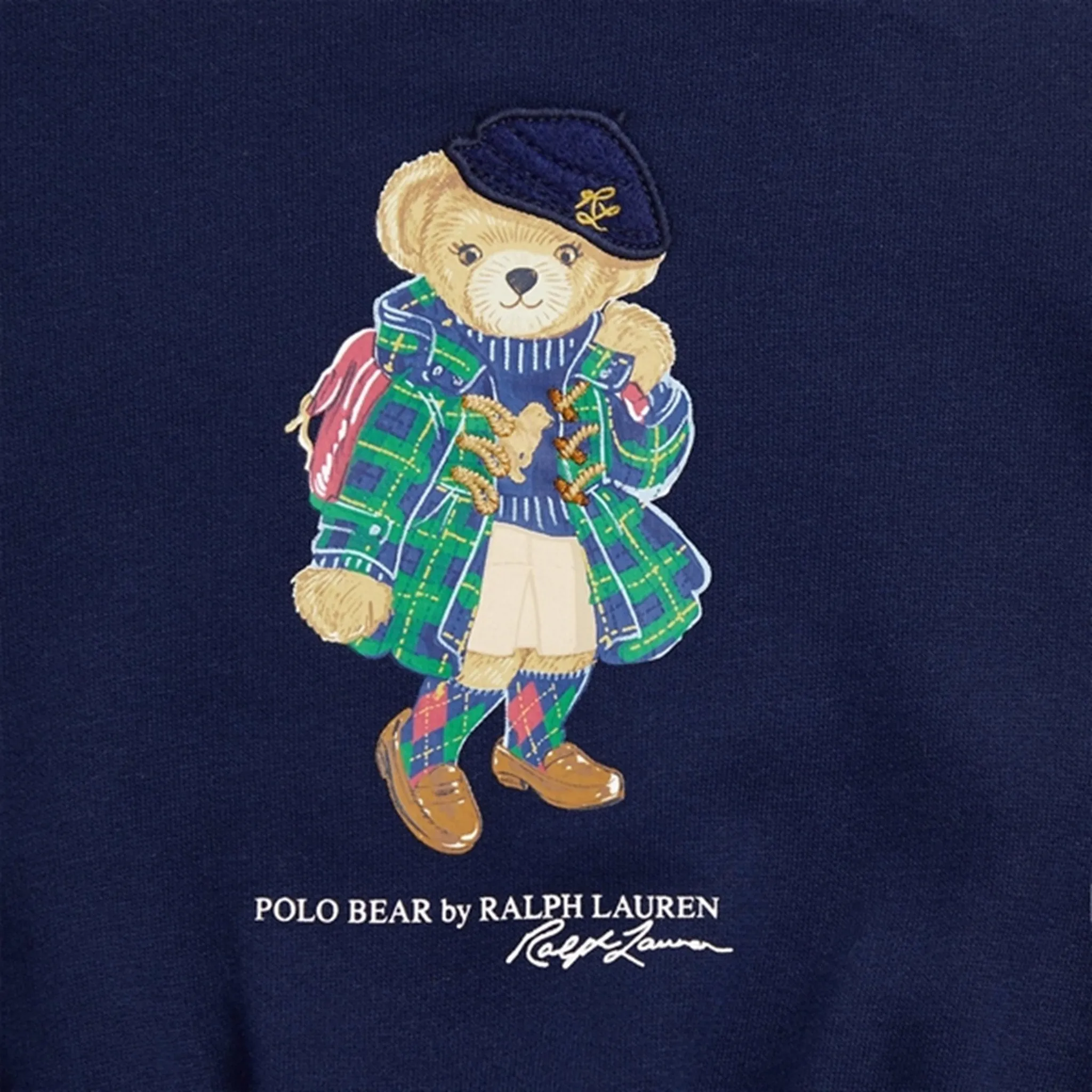 Polo Ralph Lauren Girl Bear Dress Refined Navy