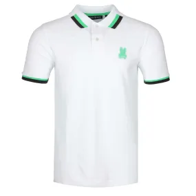 Psycho Bunny Pisani Fashion Polo Shirt in White