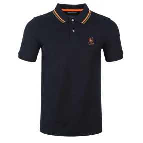 Psycho Bunny Plano Pique Polo Shirt in Navy