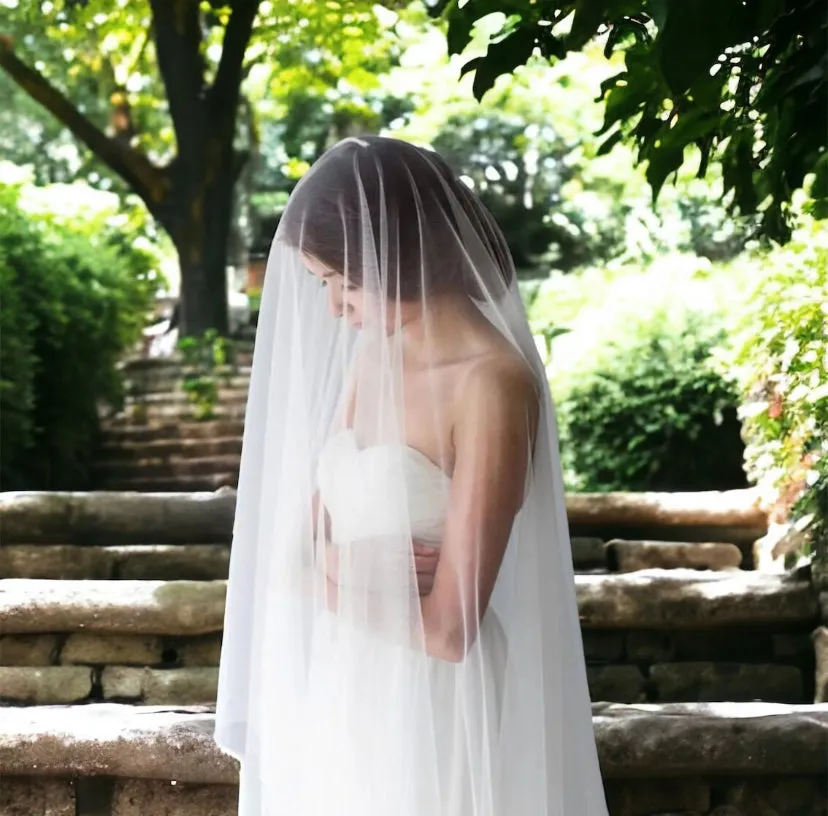 Purity - two tier tulle wedding veil