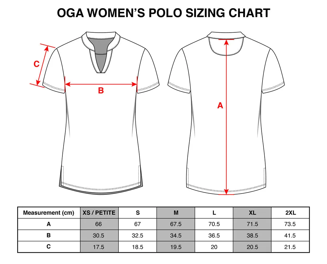 "Shark Skin" Steel Gray - OGA Women's Polo - Steel Gray / Coral Pop