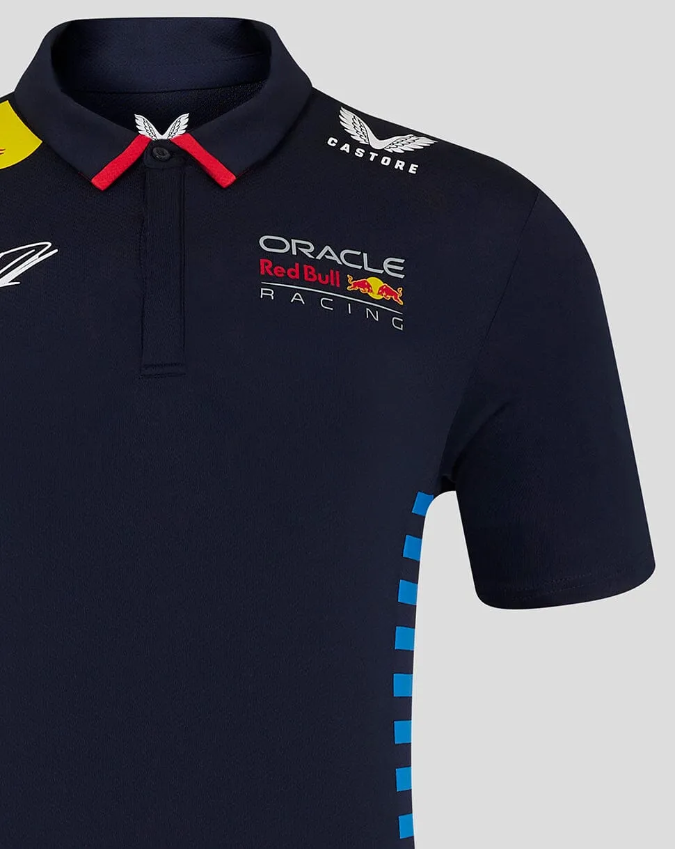 Red Bull Racing F1 Men's 2024 Sergio "Checo" Perez Team Polo Shirt- Navy