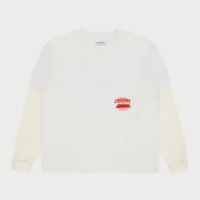 River Run Boxy Pocket Thermal L/S (Vintage White)