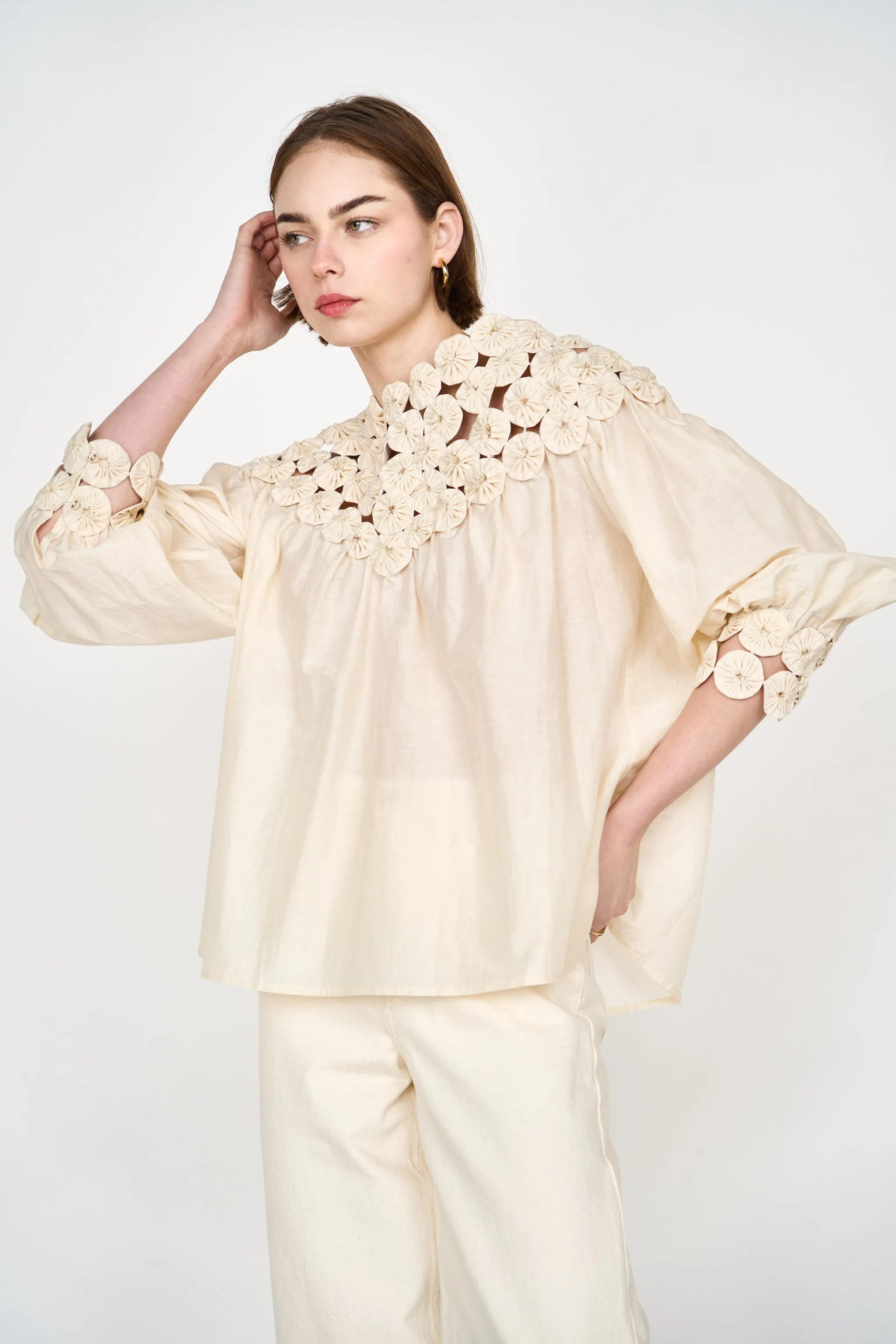 Rosenberg Blouse in Cream