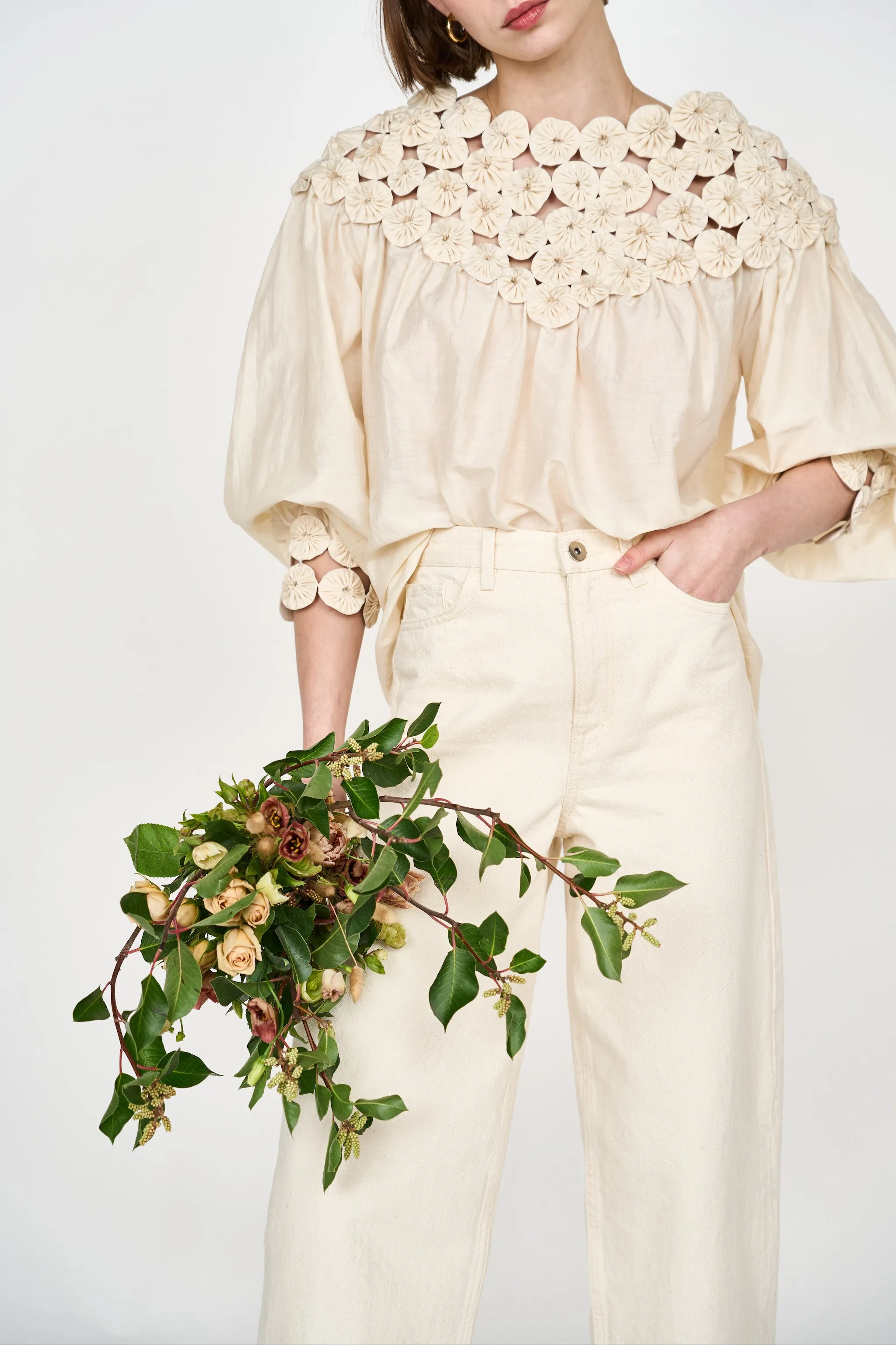 Rosenberg Blouse in Cream