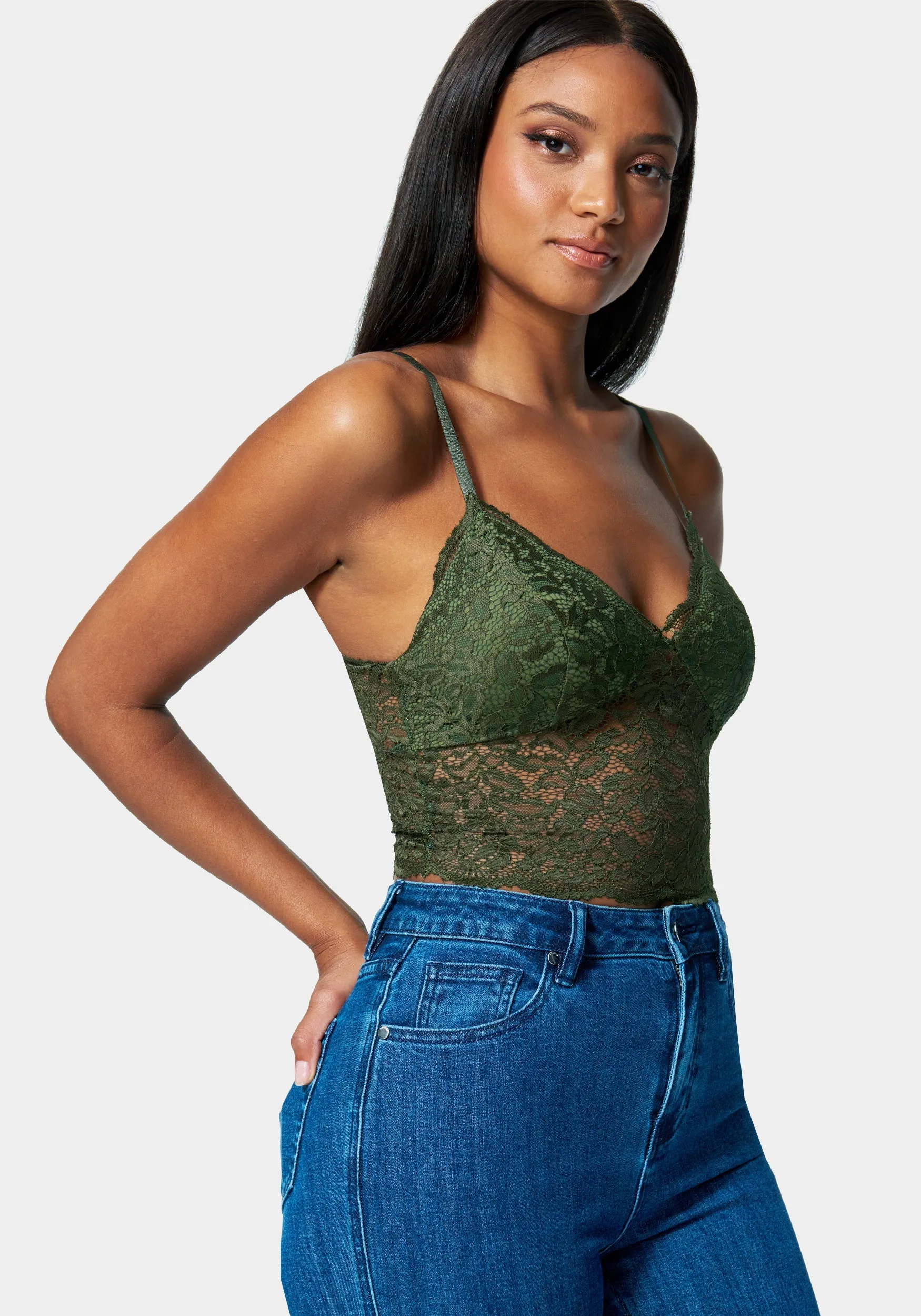 Scallop Trim Lace Bralette