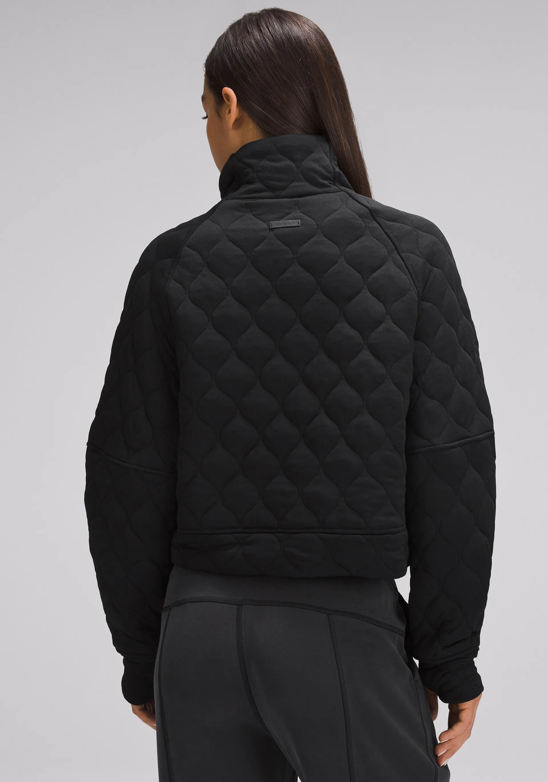 Scuba Oversized Quilted Half Zip