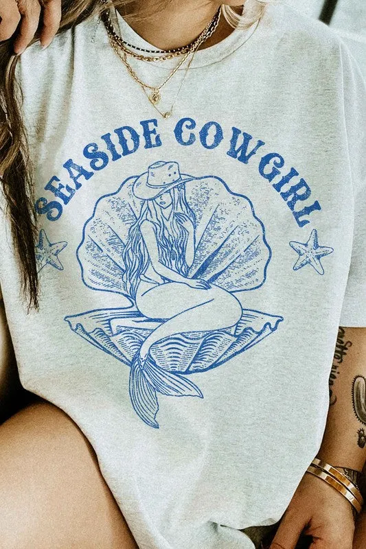 SEASIDE COWGIRL WESTERN COUNTRY GRAPHIC TEE