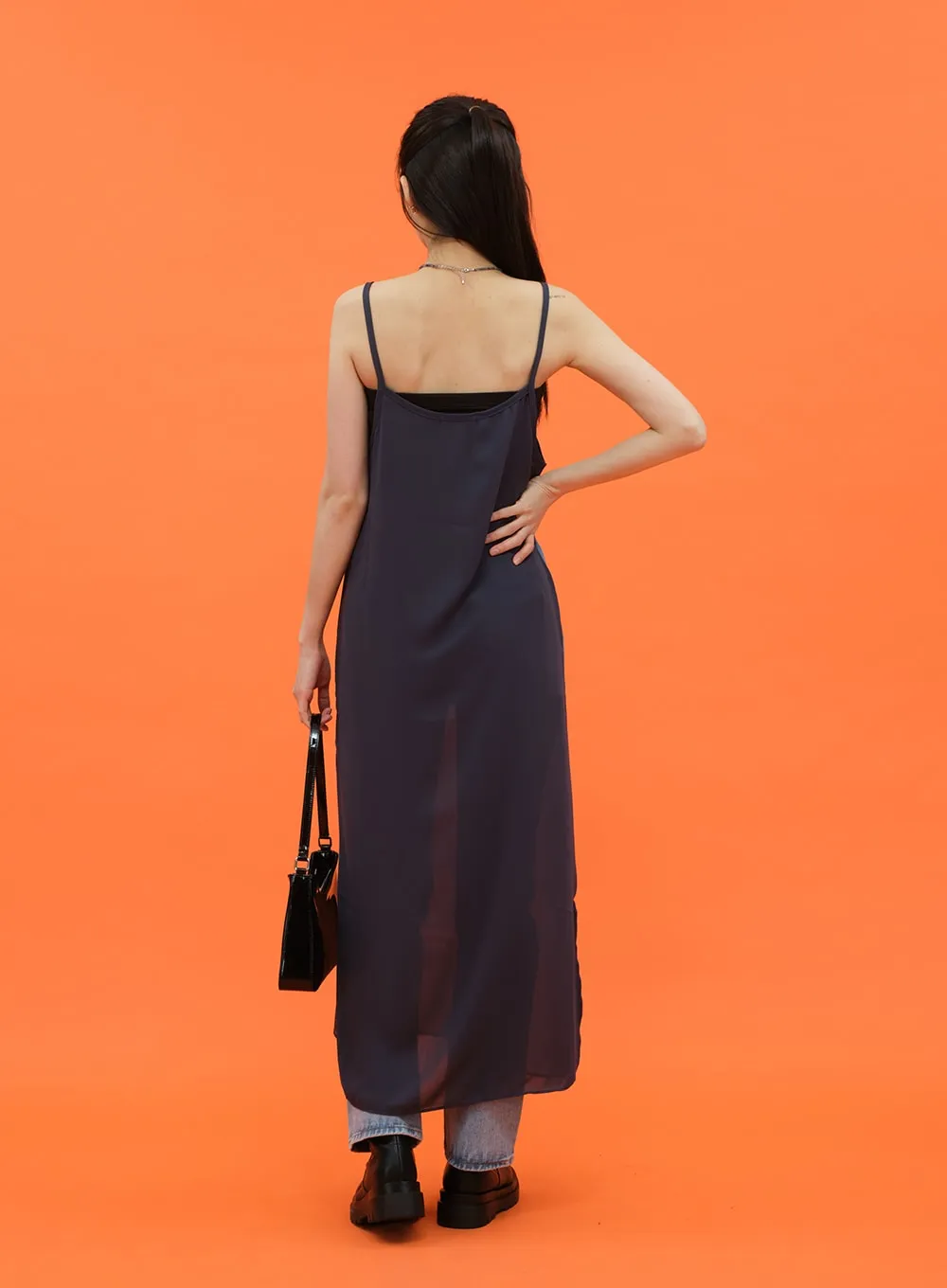 Sheer Printed Sleeveless Maxi Dress CM30