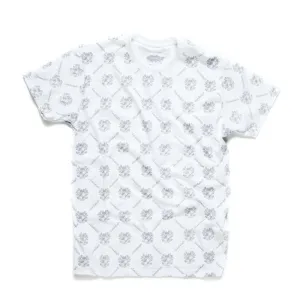 Small White All Over Print T-shirt - illadelph