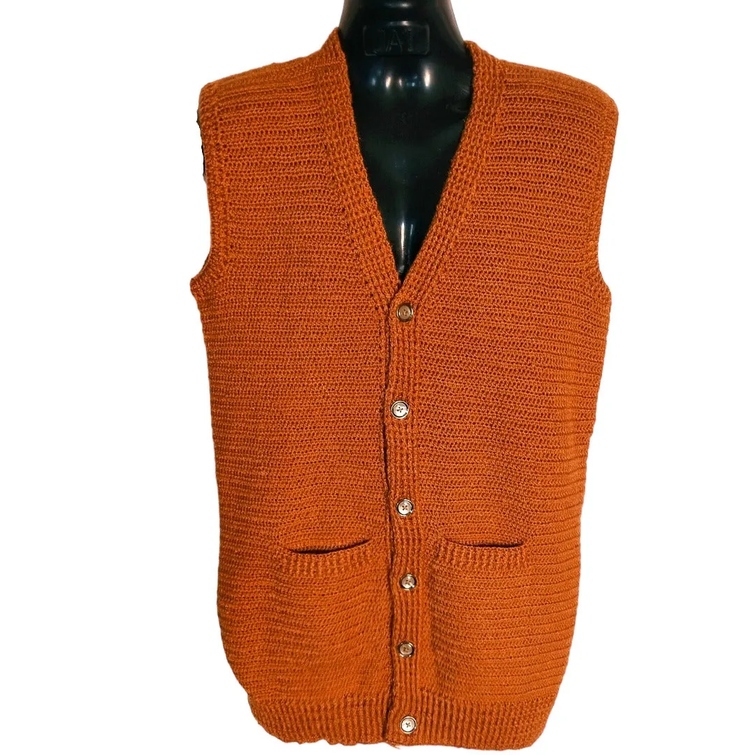 Sophistication Meets Warmth Men's Handmade Wool Cardigans Available On Graminarts