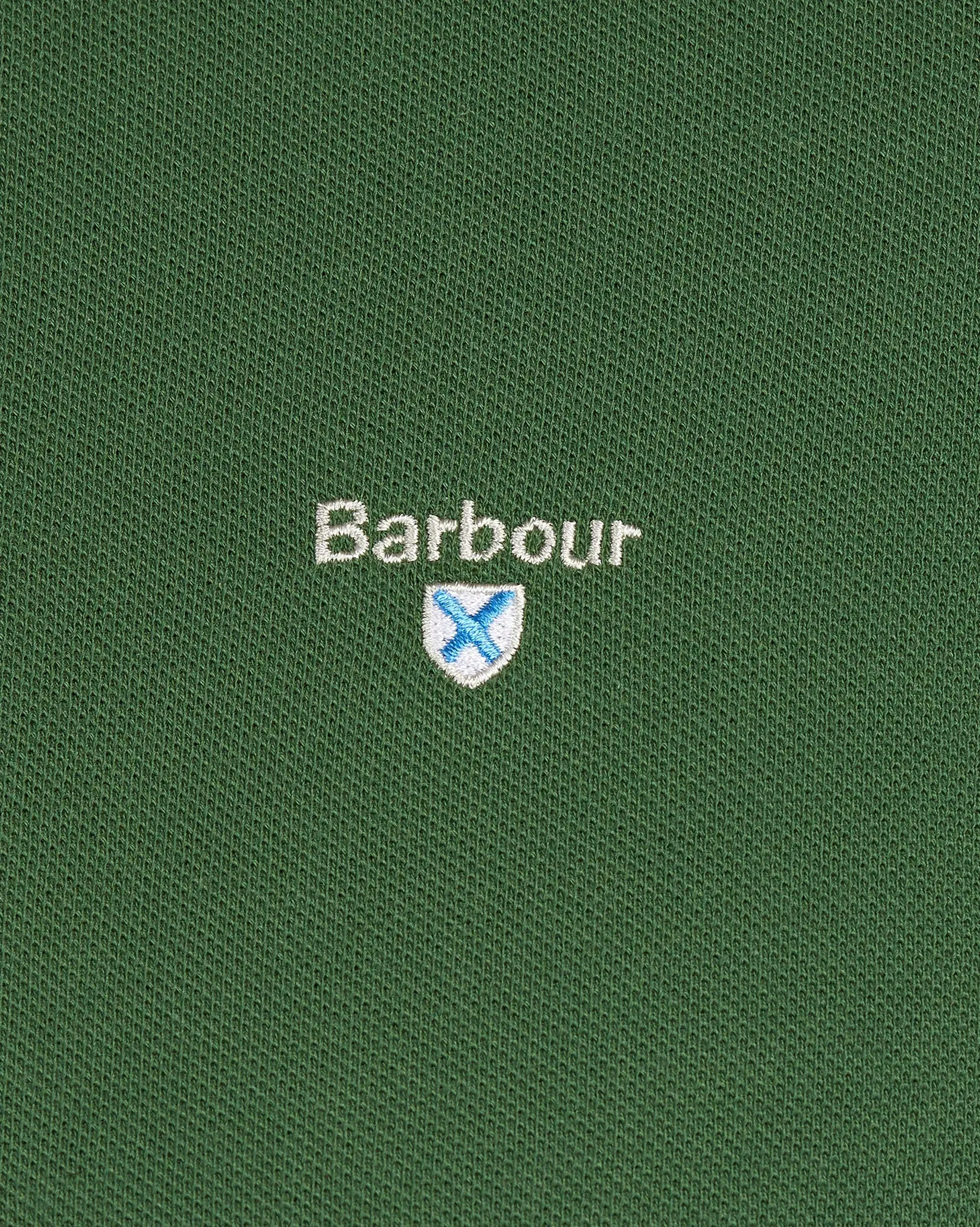 Tartan Pique Polo - Rifle Green